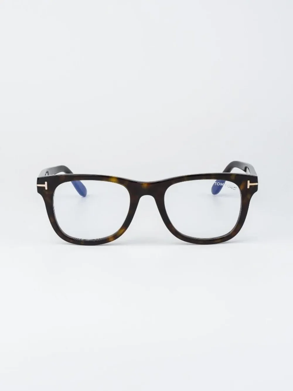 Tom Ford Women Eyeglasses Havana Square FT5820-B 052 NEW AUTHENTIC